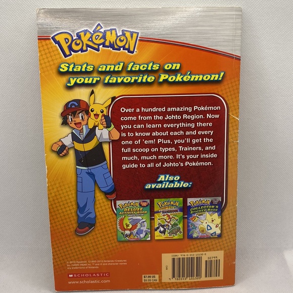 Pokémon Johto Handbook Scholastic Softcover Book - Picture 7 of 10
